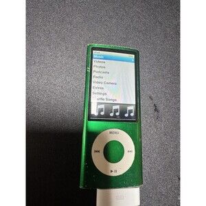 Apple iPod Nano 5th Generation 8GB Green MC040C / A1320 *TESTED NEEDS BATTERY*